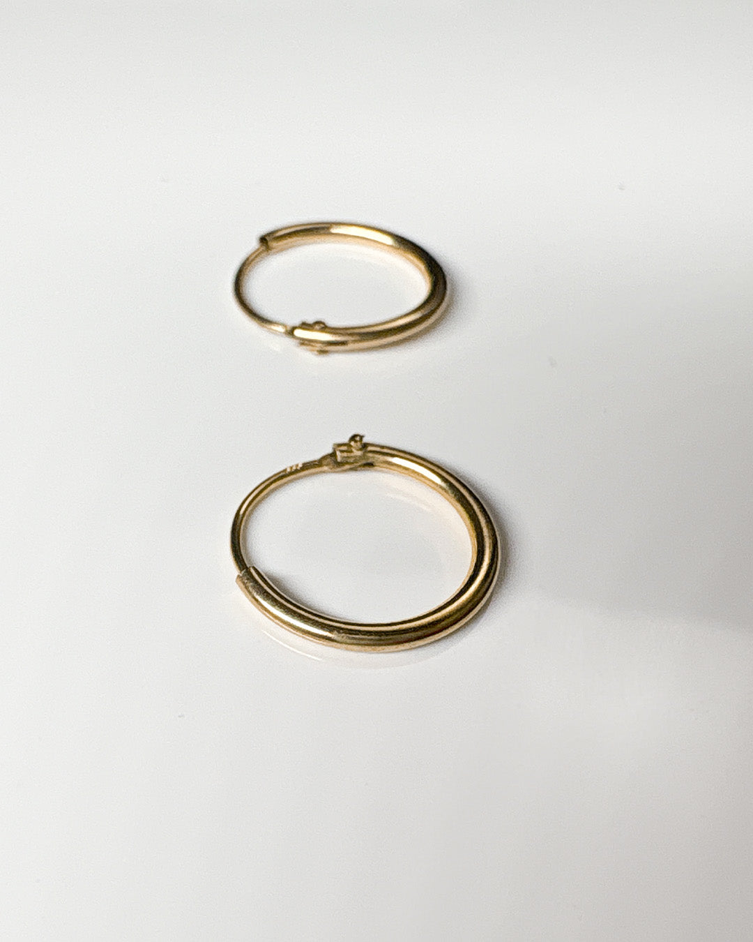 simple little golden hoops