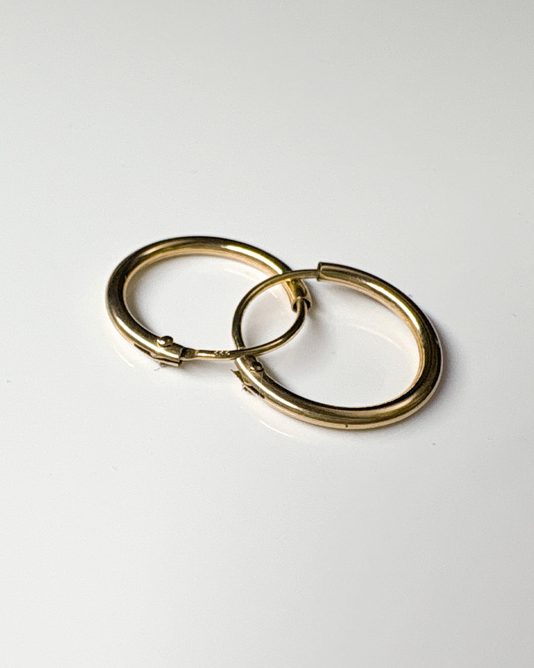 simple little golden hoops