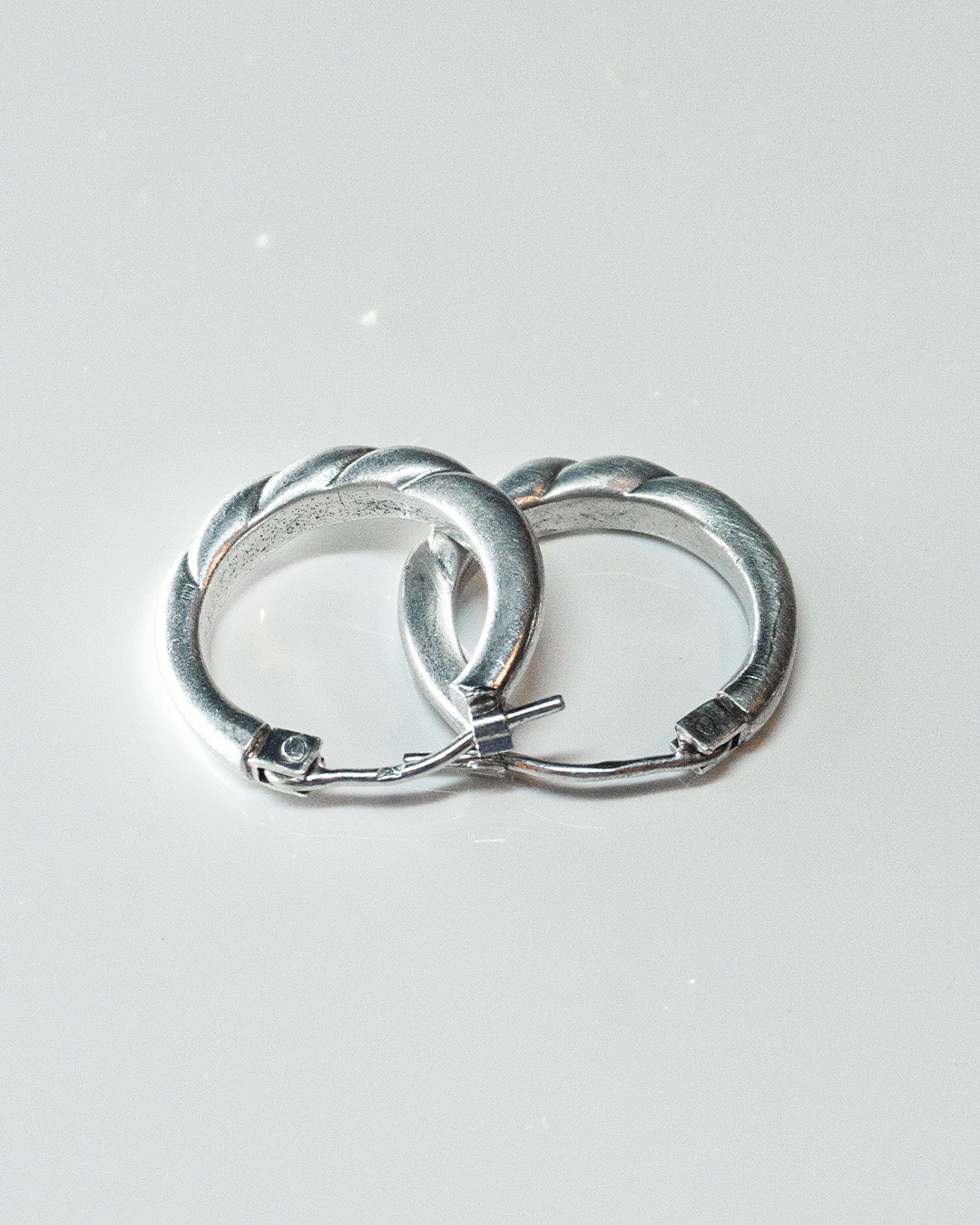 Twisted Hoops Silver