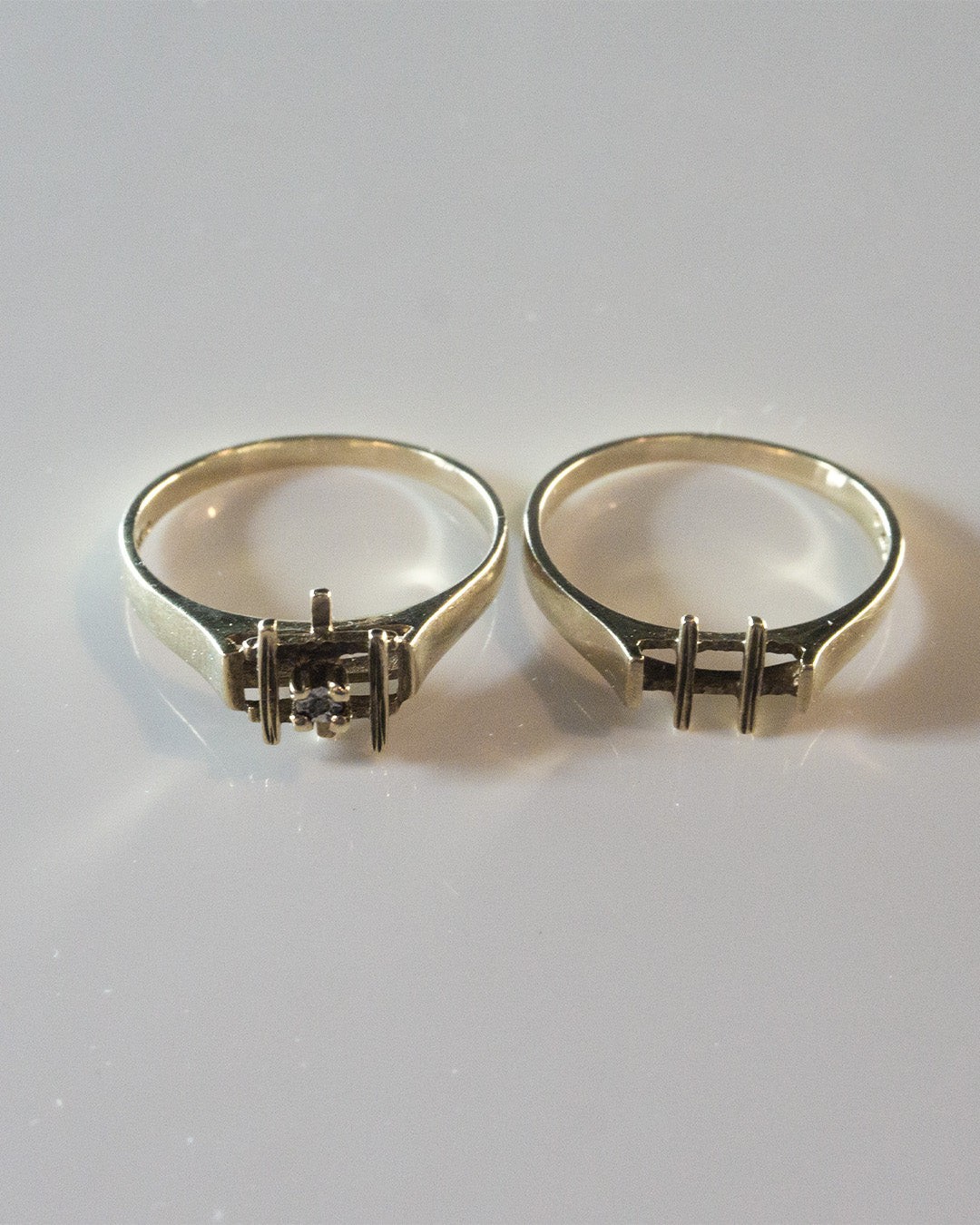 When 2 Become One Gold Rings