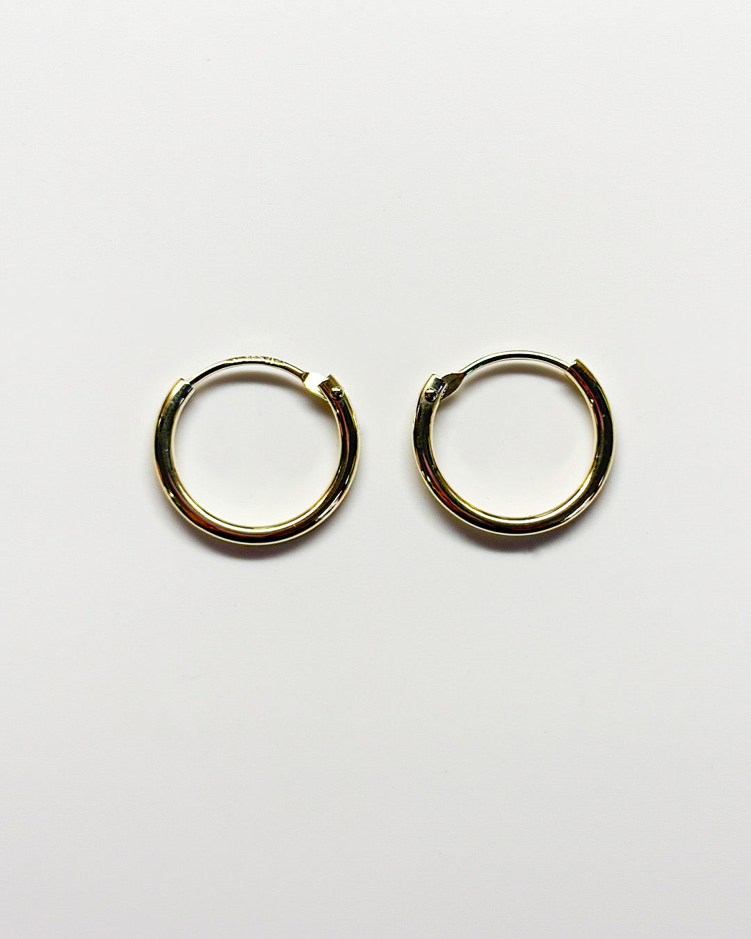 classy gold hoops 13mm