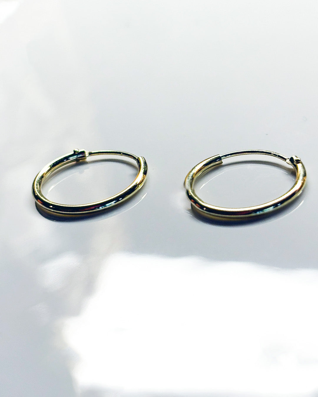 classy gold hoops 17,5mm
