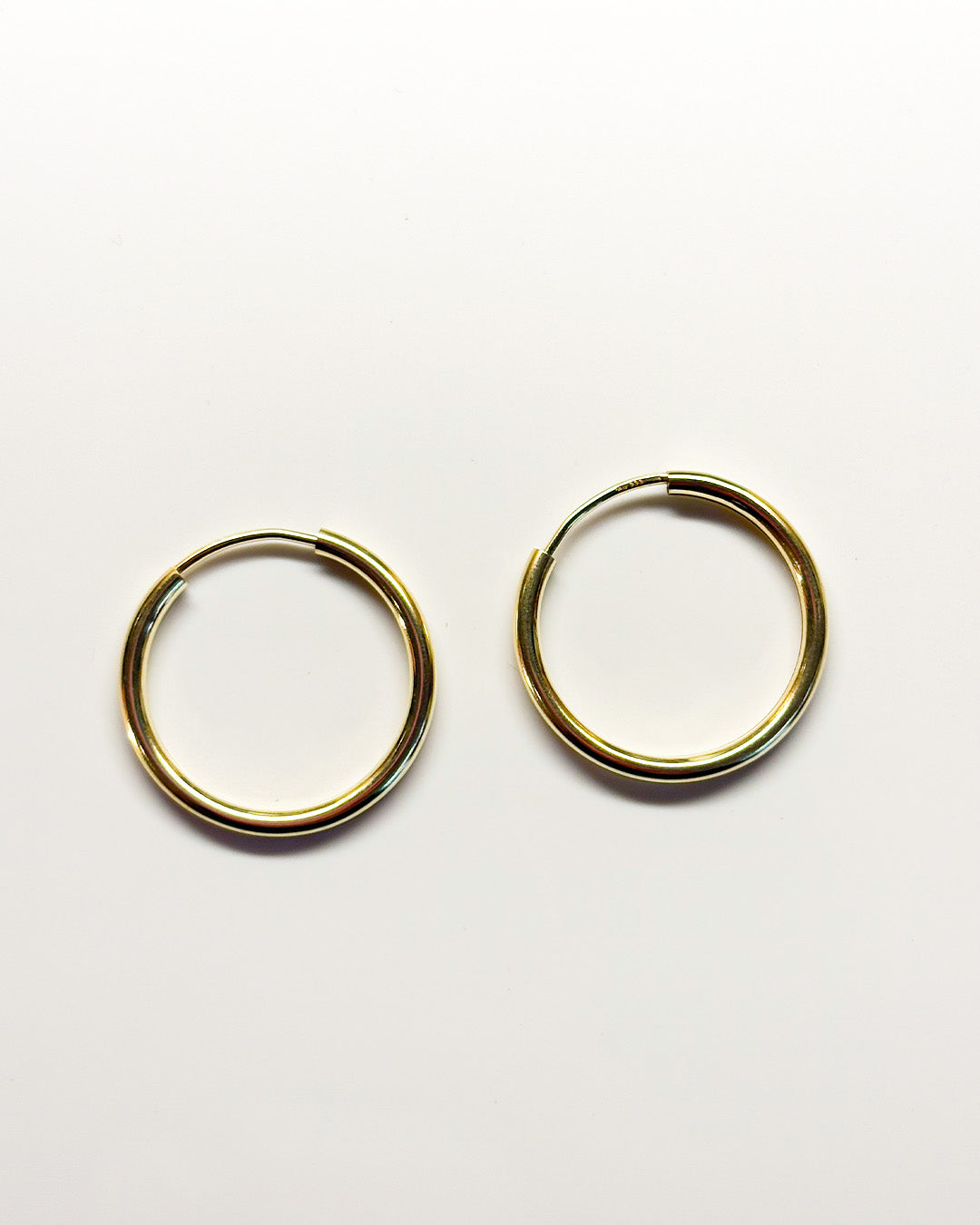 classy gold hoops 20mm