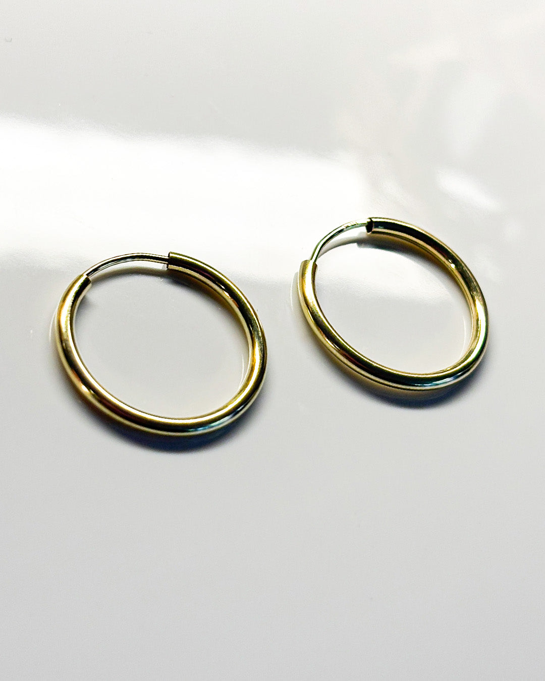classy gold hoops 20mm