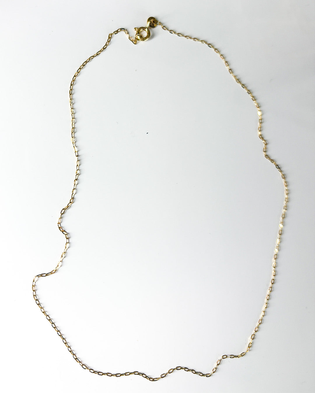 fine flat anker gold necklace 38