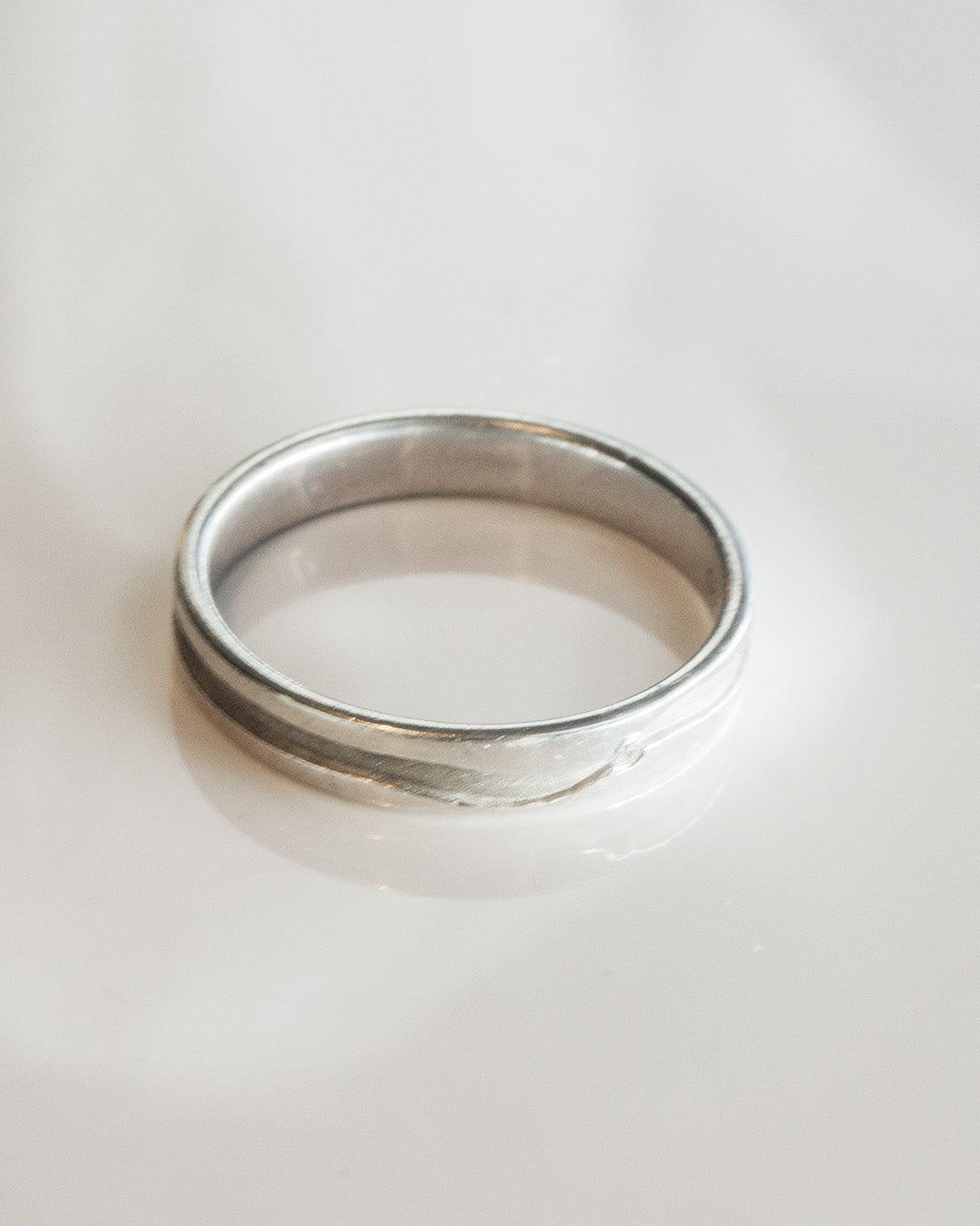 bling on a wave silver ring