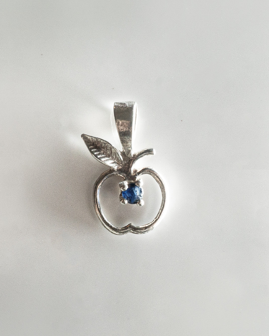 silver apple charm