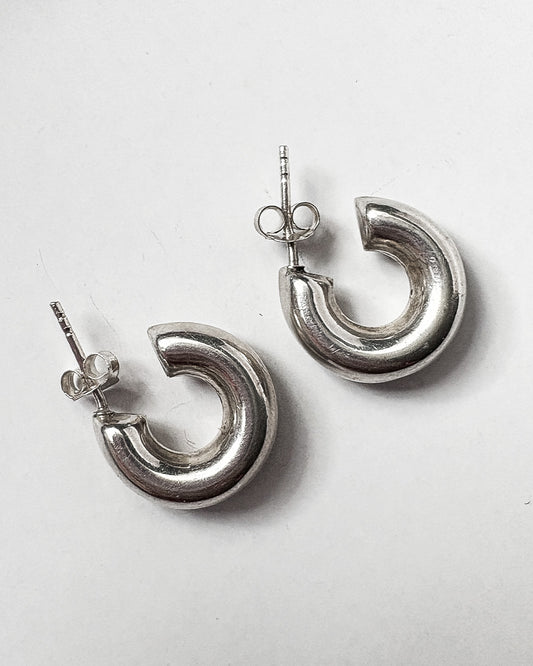 CC Silver Earrings