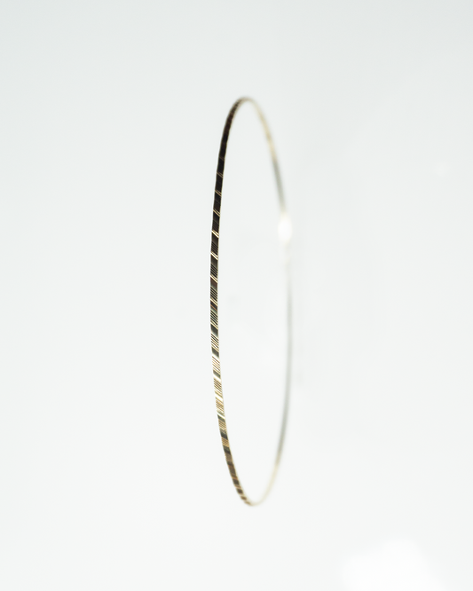 gold diagonal bangle