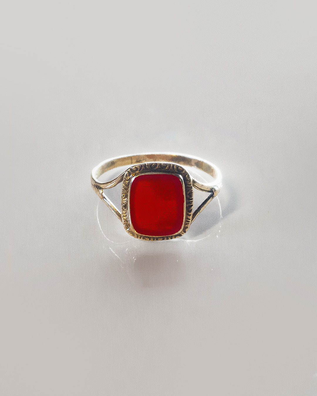 50 Shades of Red Gold Ring