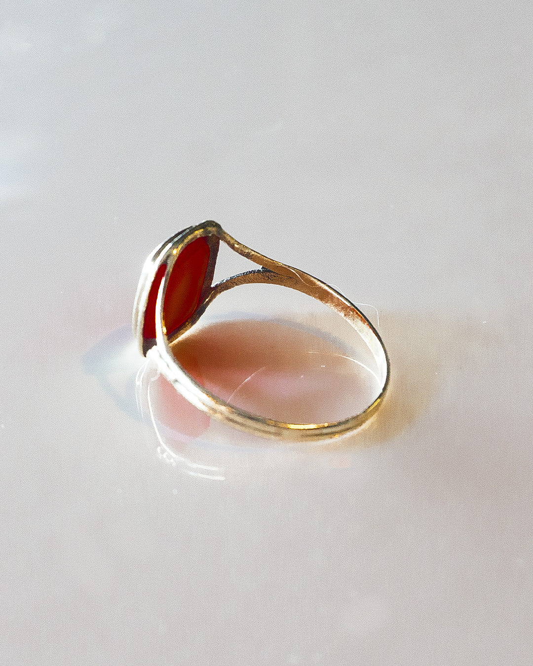 50 Shades of Red Gold Ring