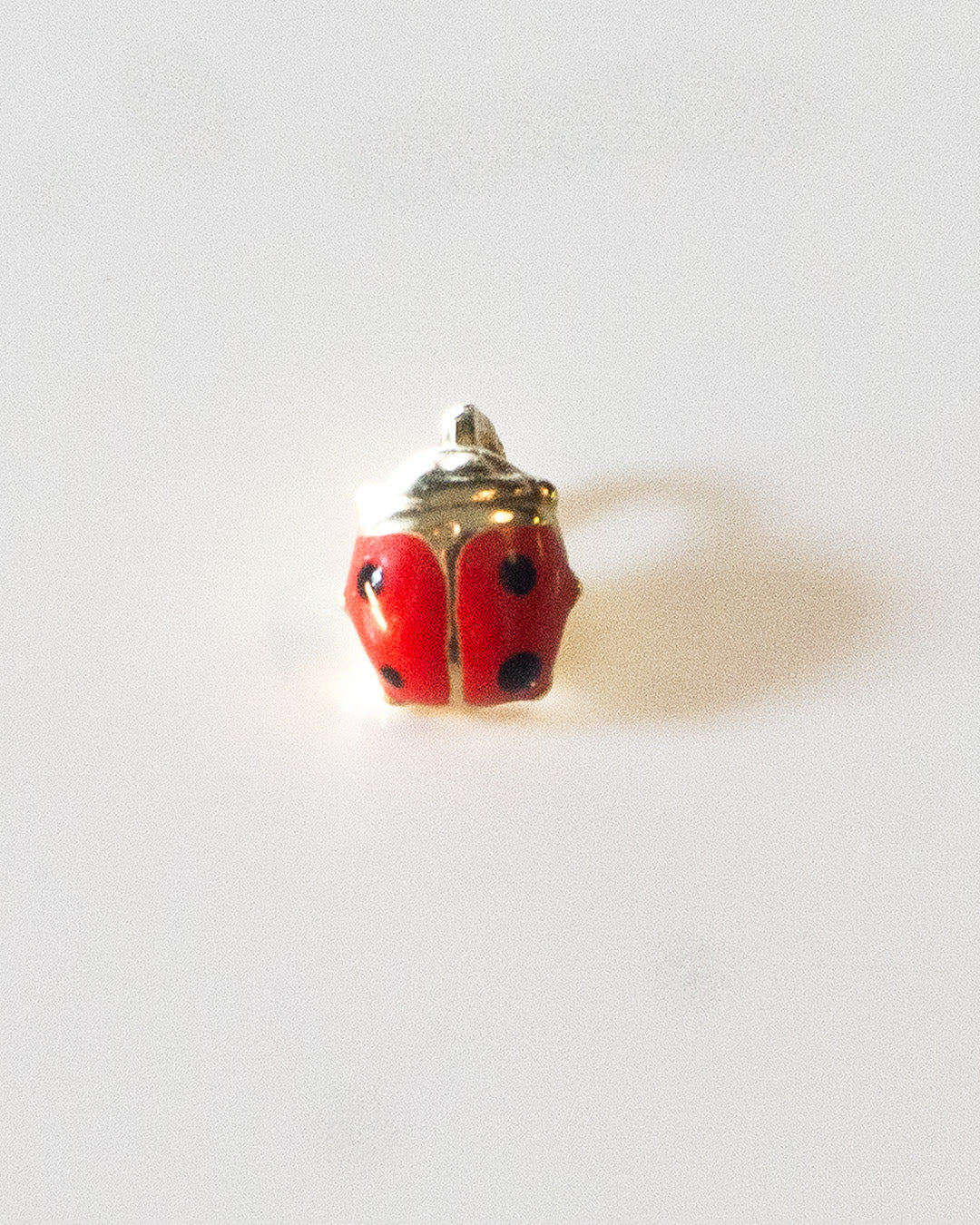 Black Dotted Queen Gold Charm