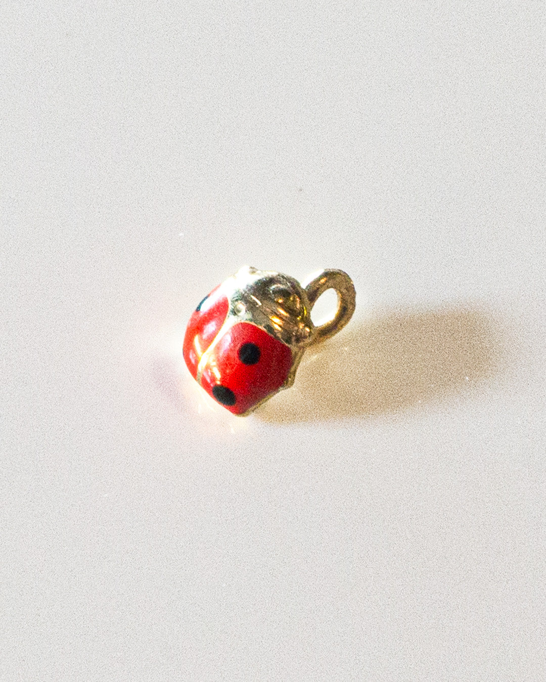 Black Dotted Queen Gold Charm
