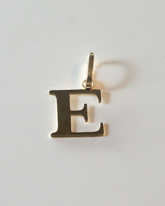 E is for Eternal Flame Gold Charm