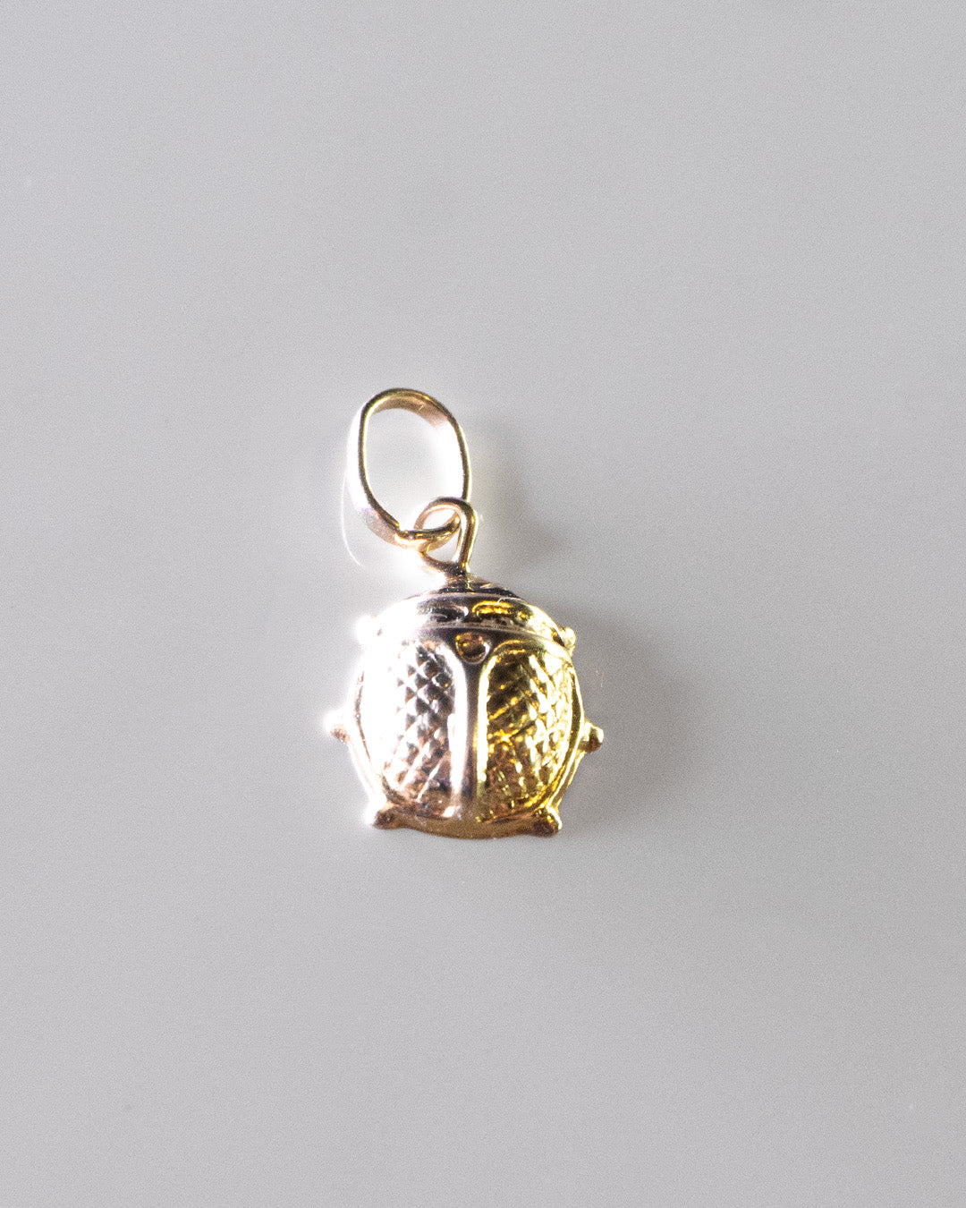 Gold Dotted Love Gold Charm
