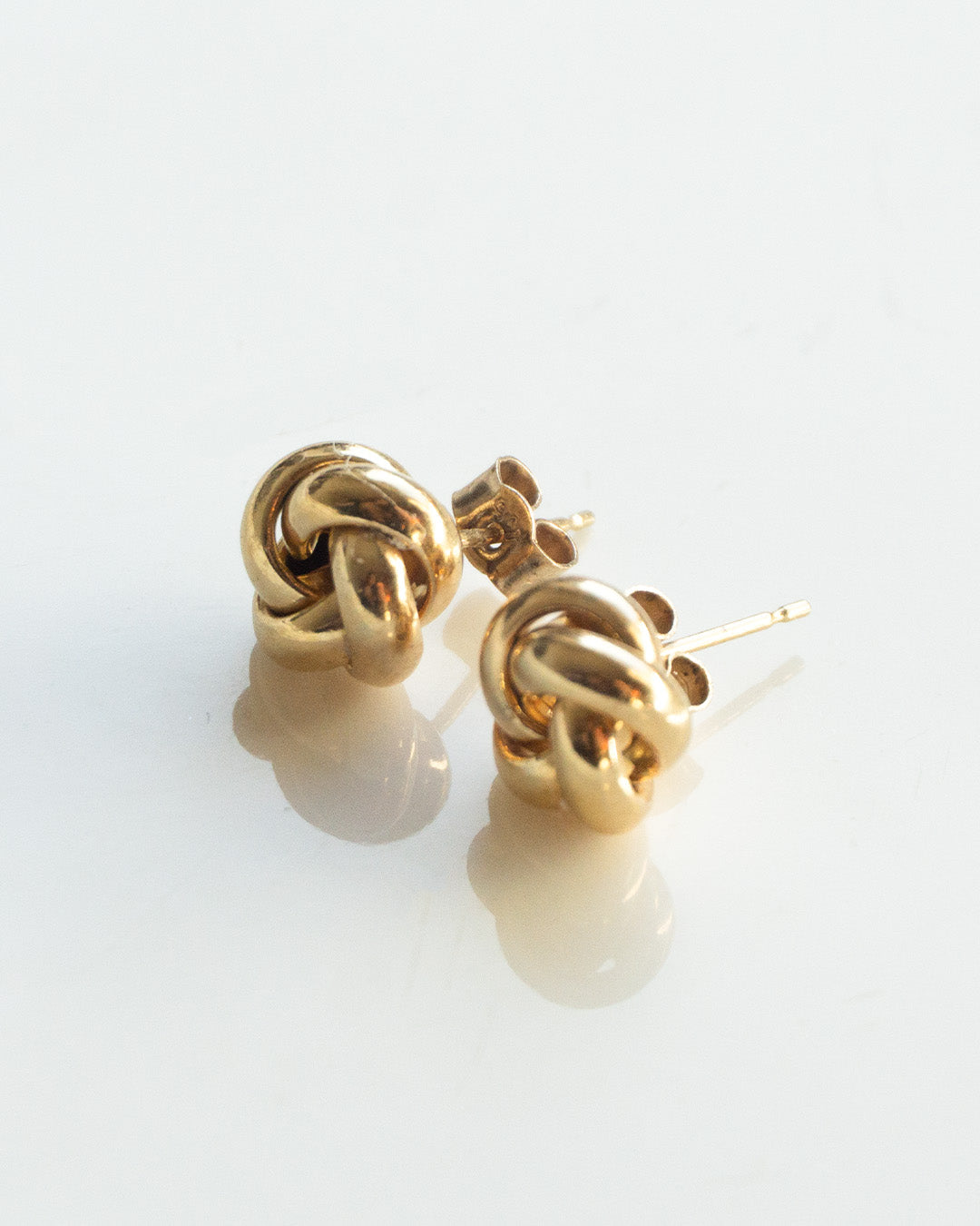 golden knot earstuds