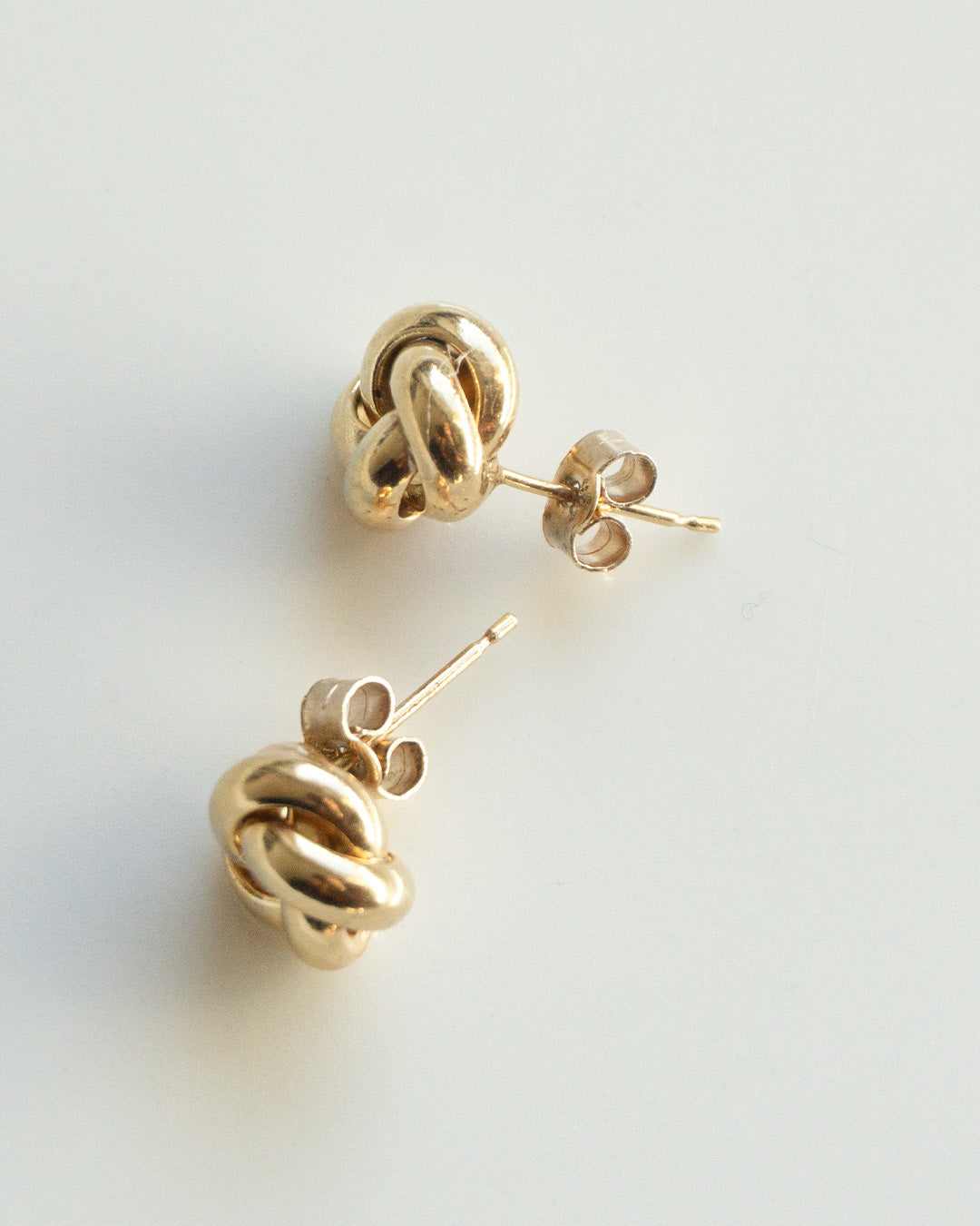 golden knot earstuds