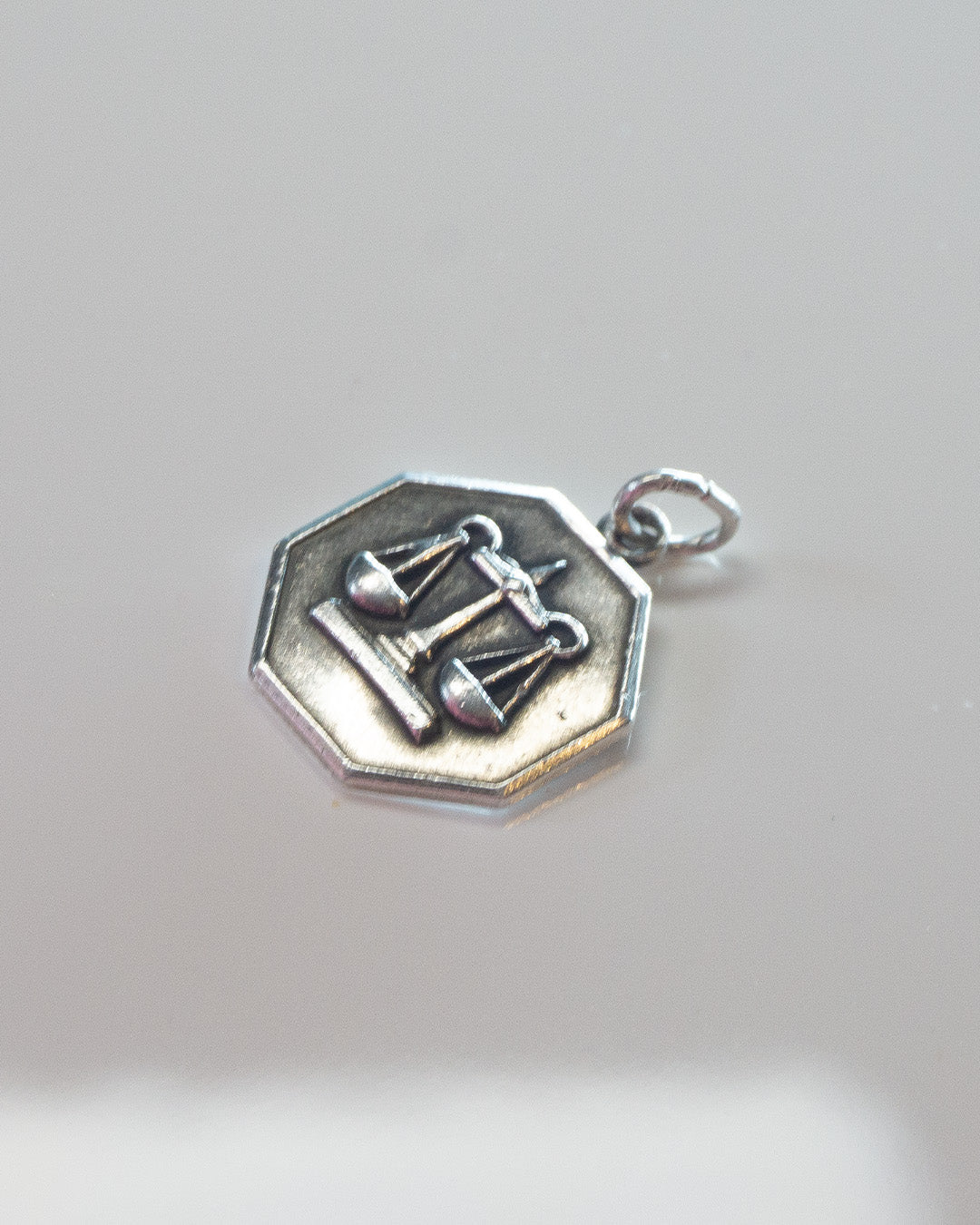 Libra With an S Silver Charm