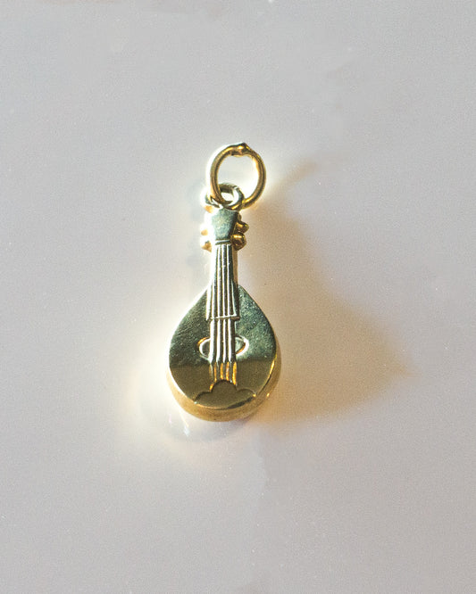 Mandolina Loca Gold Charm