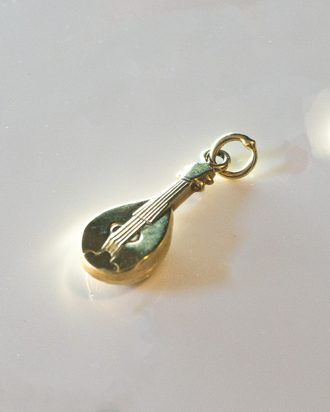 Mandolina Loca Gold Charm
