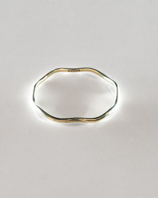 Rolling Wave Gold Ring