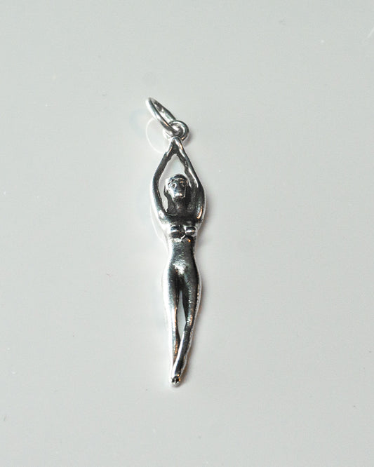 Sexy Lady Silver Charm