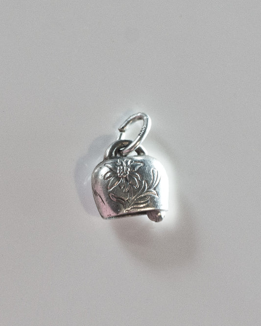 Moo-nlight Bell Silver Charm