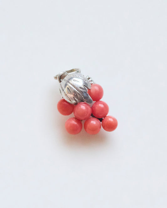 coral grape charm