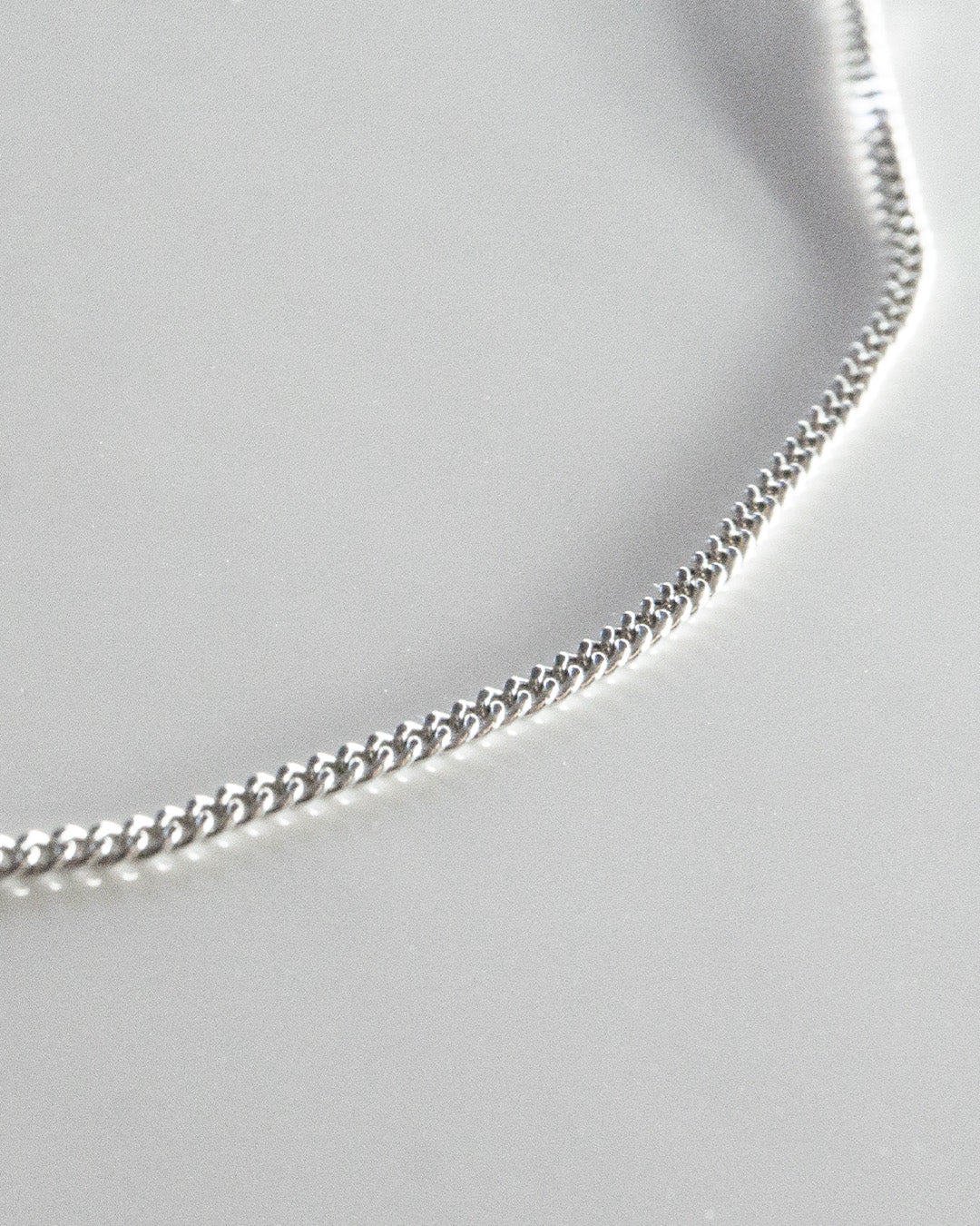 skinny silver chain