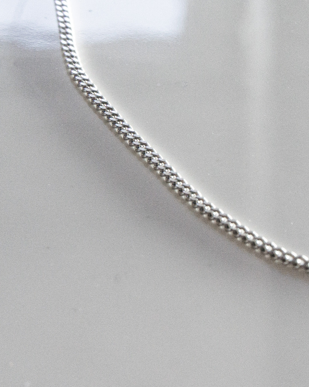 skinny silver chain