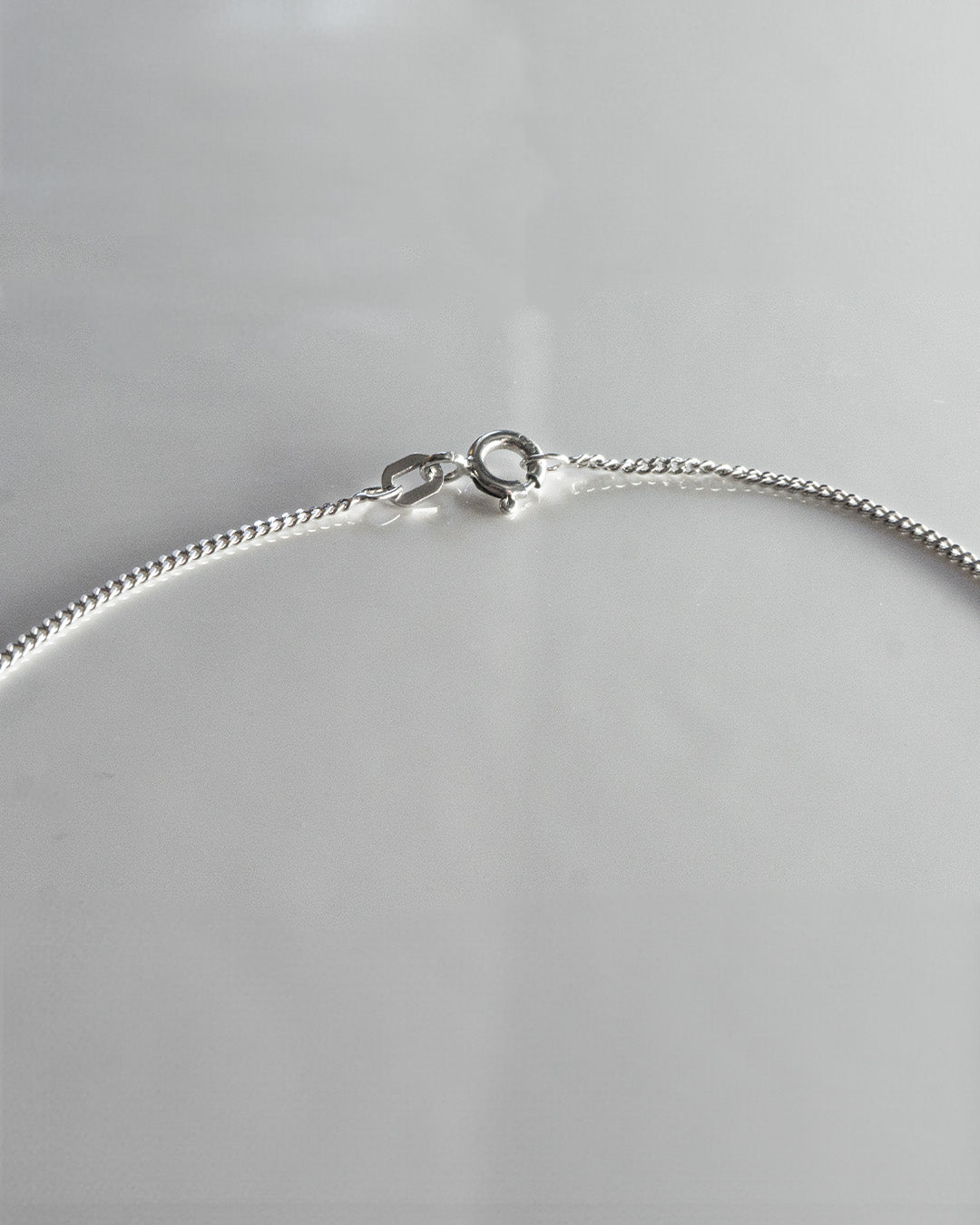 skinny silver chain