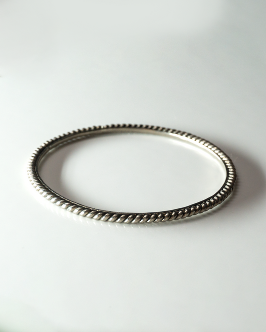 silver ropy bangle