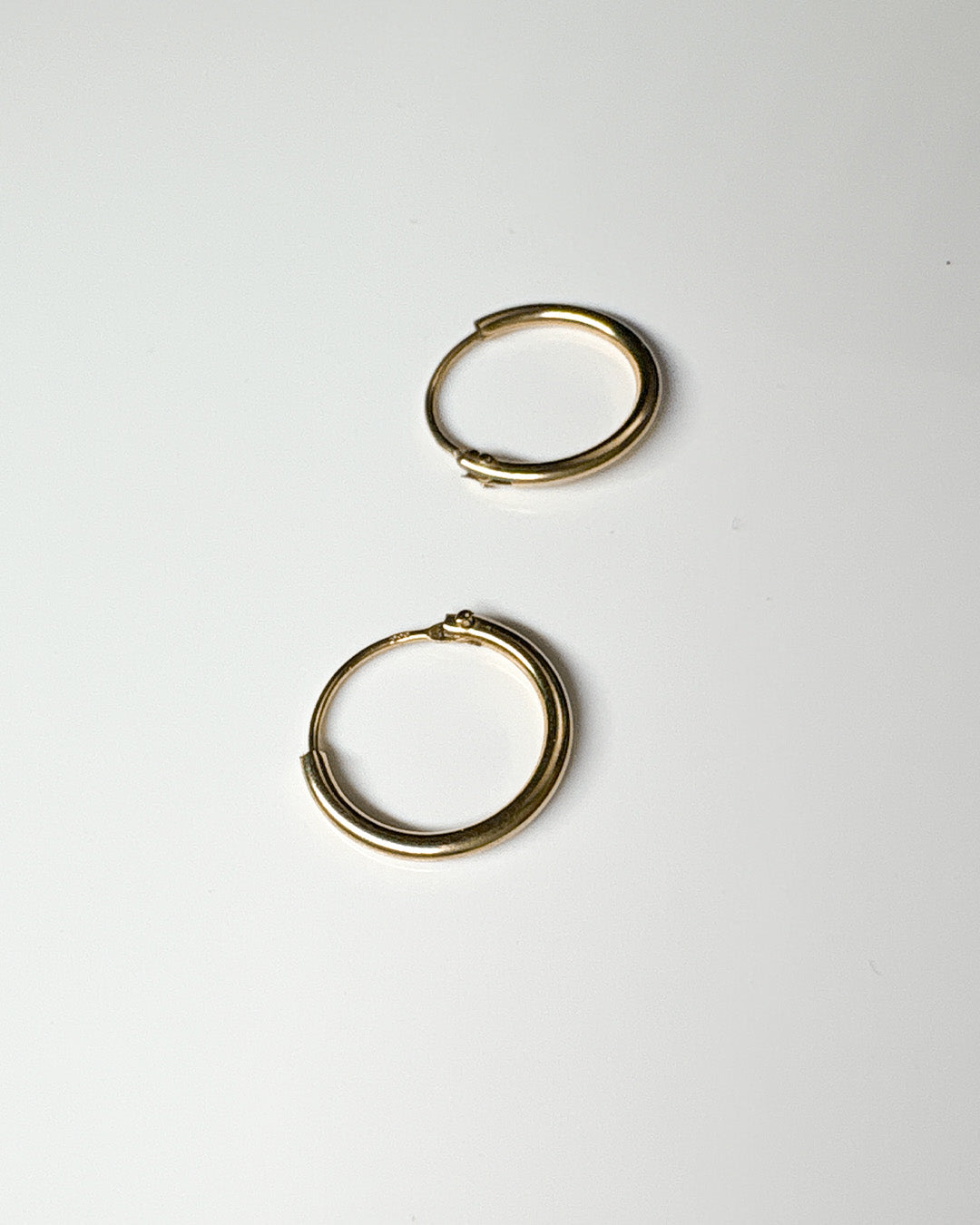 simple little golden hoops