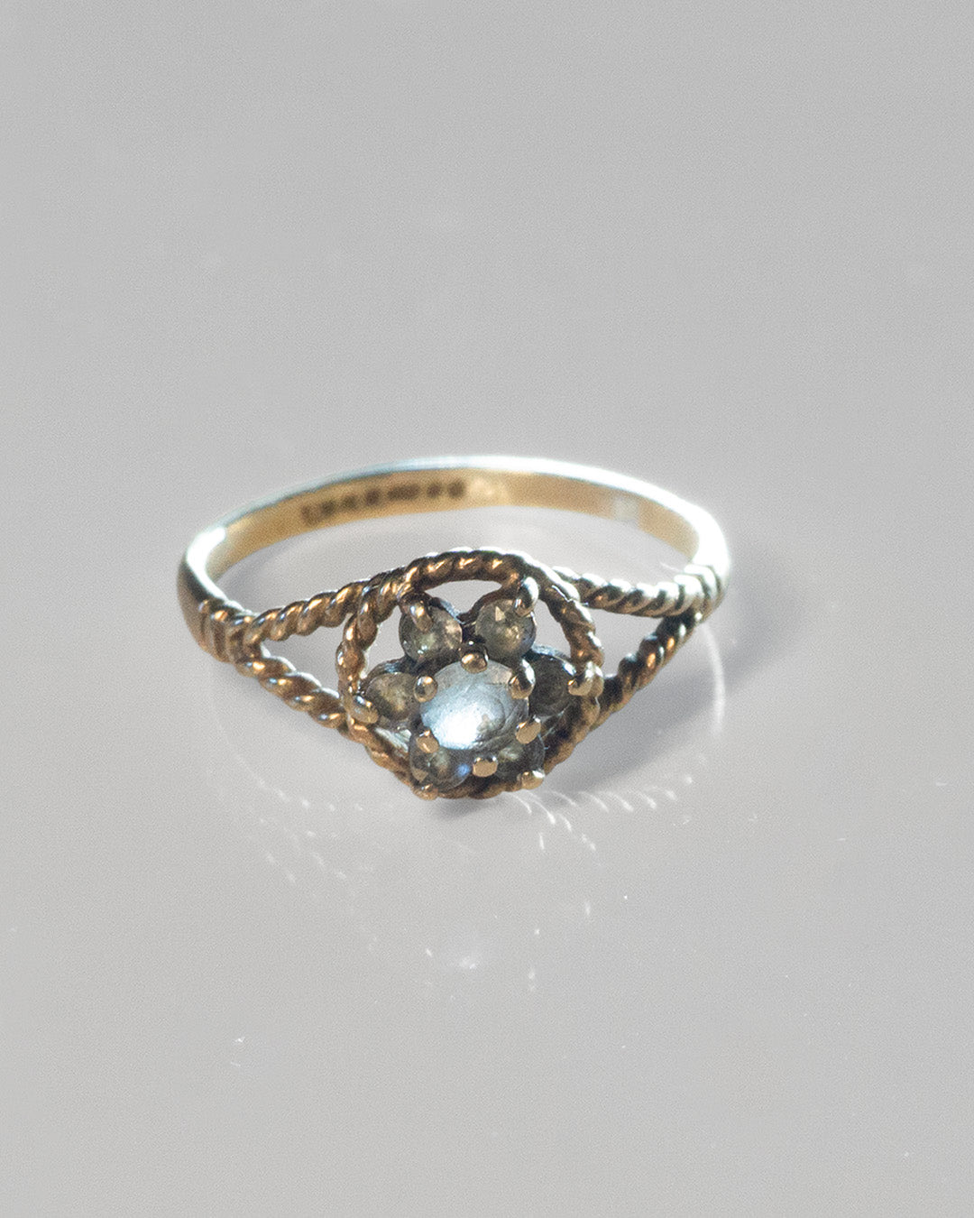 Twist & Bloom Gold Ring