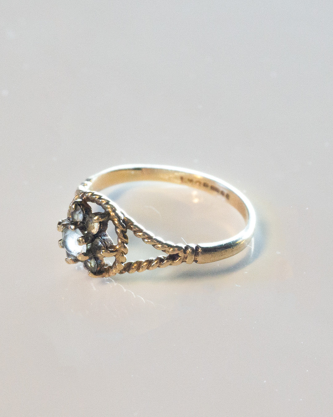 Twist & Bloom Gold Ring