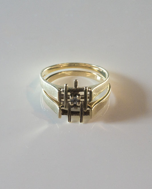 When 2 Become One Gold Rings