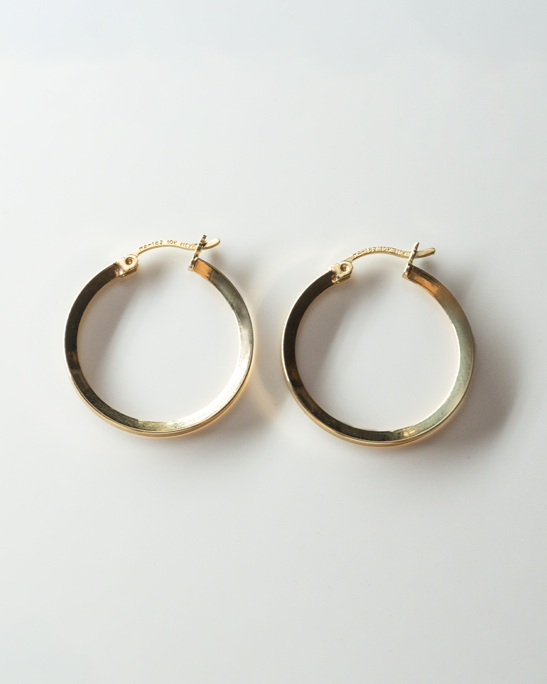 medium edgy hoops