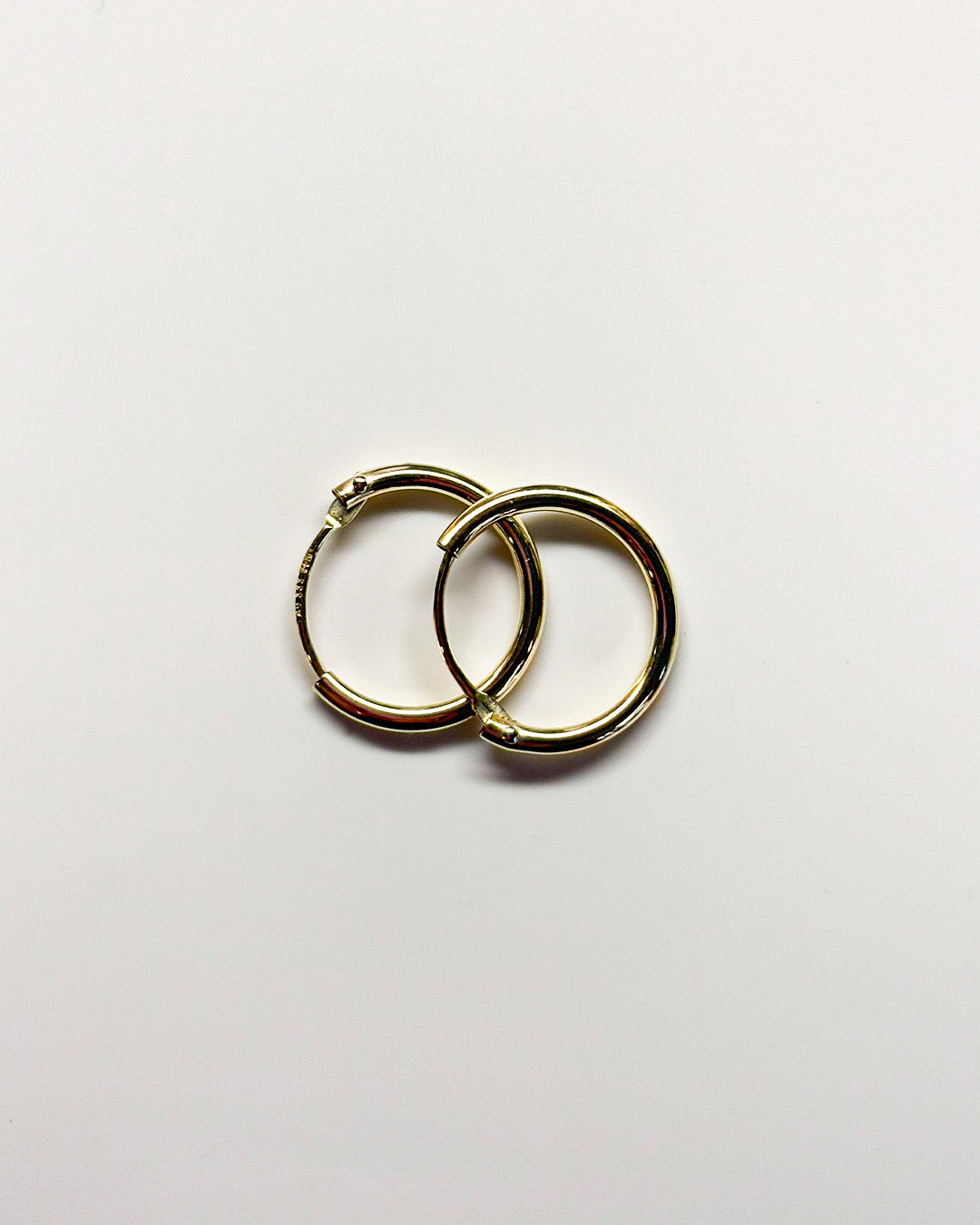 classy gold hoops 13mm