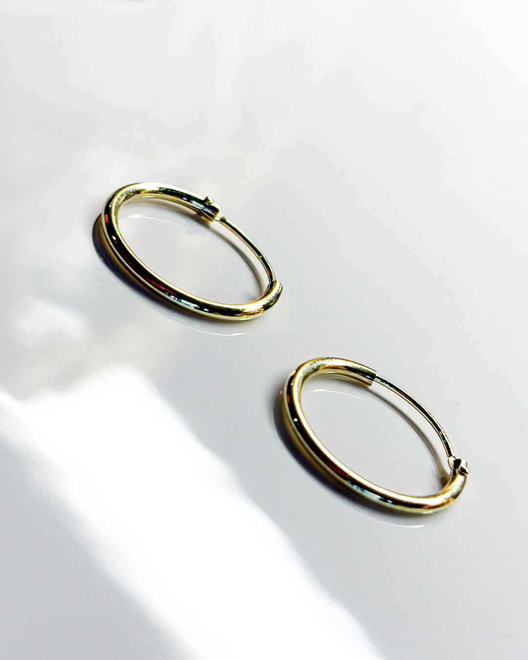 classy gold hoops 15mm