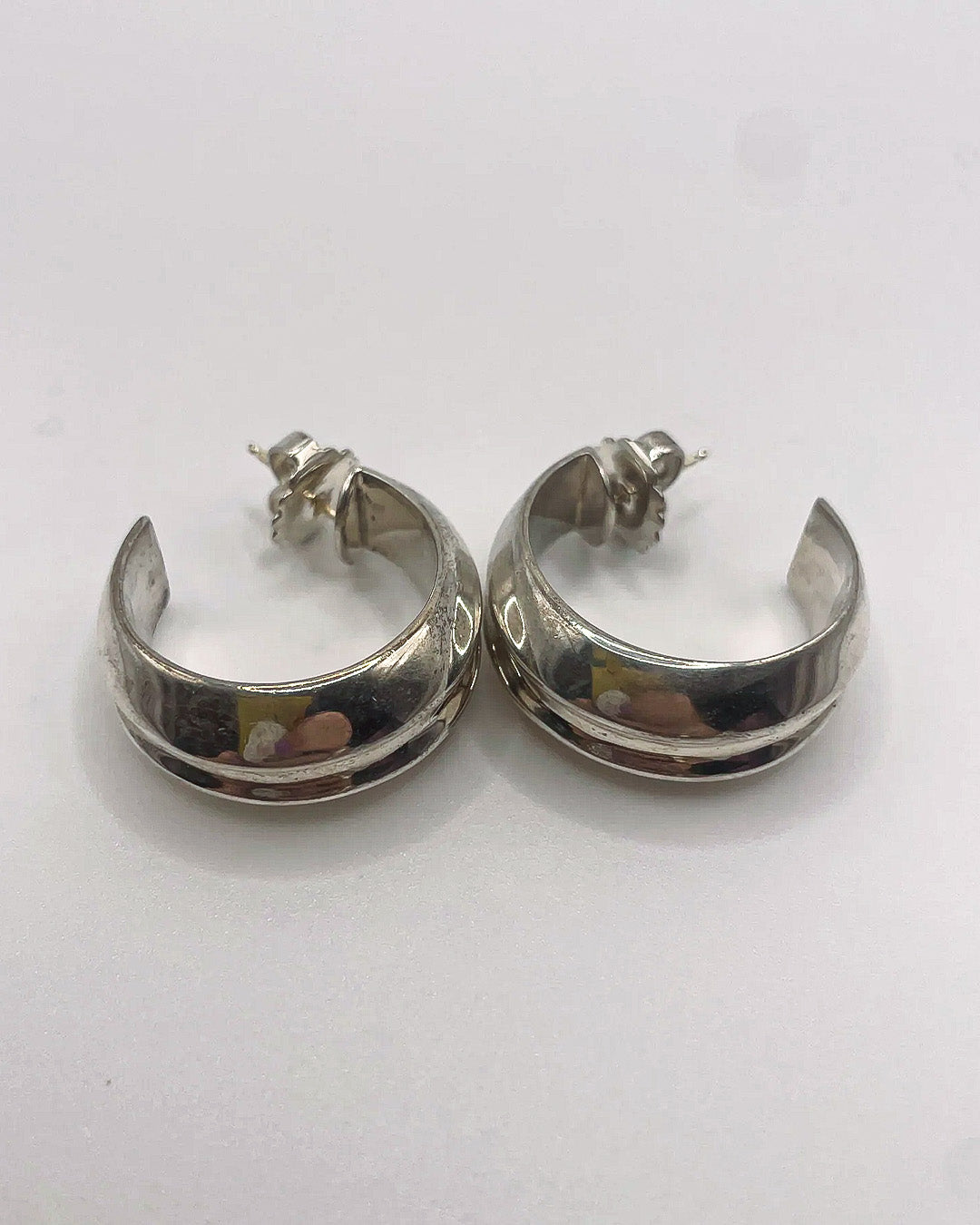 big bold silver hoops