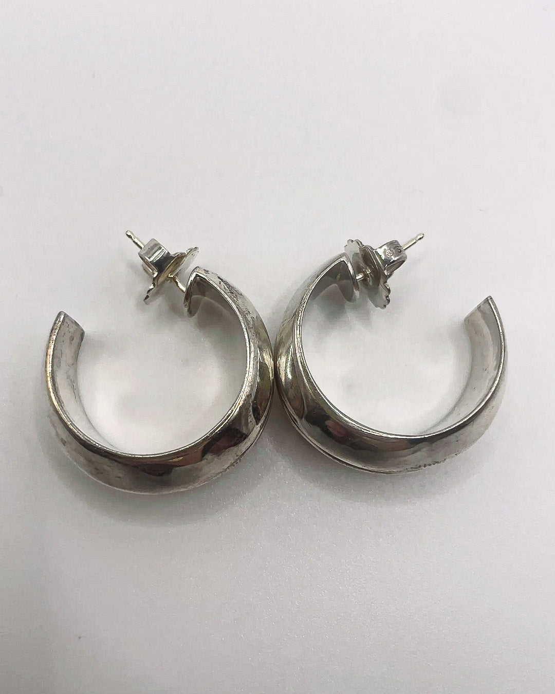 big bold silver hoops