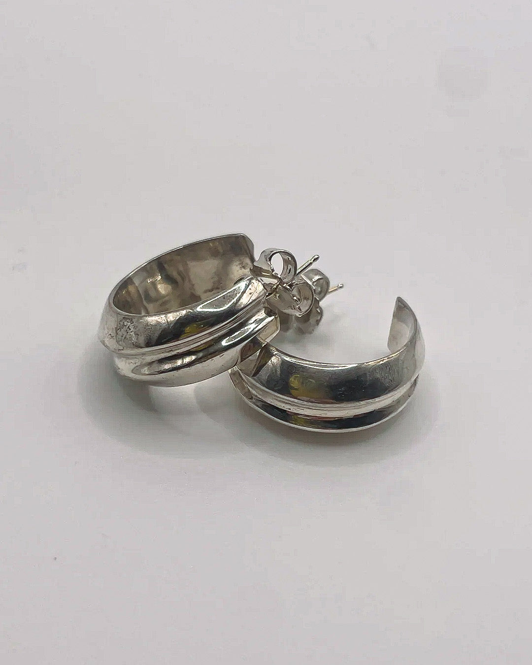 big bold silver hoops