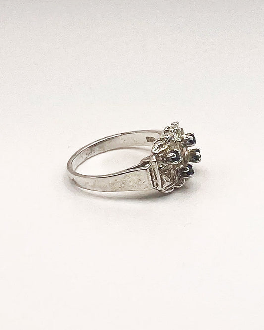 dotted silver ring