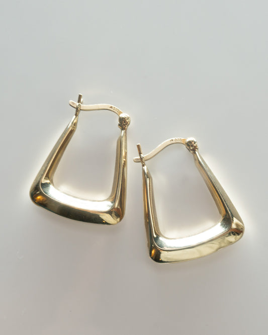 edgy U hoops