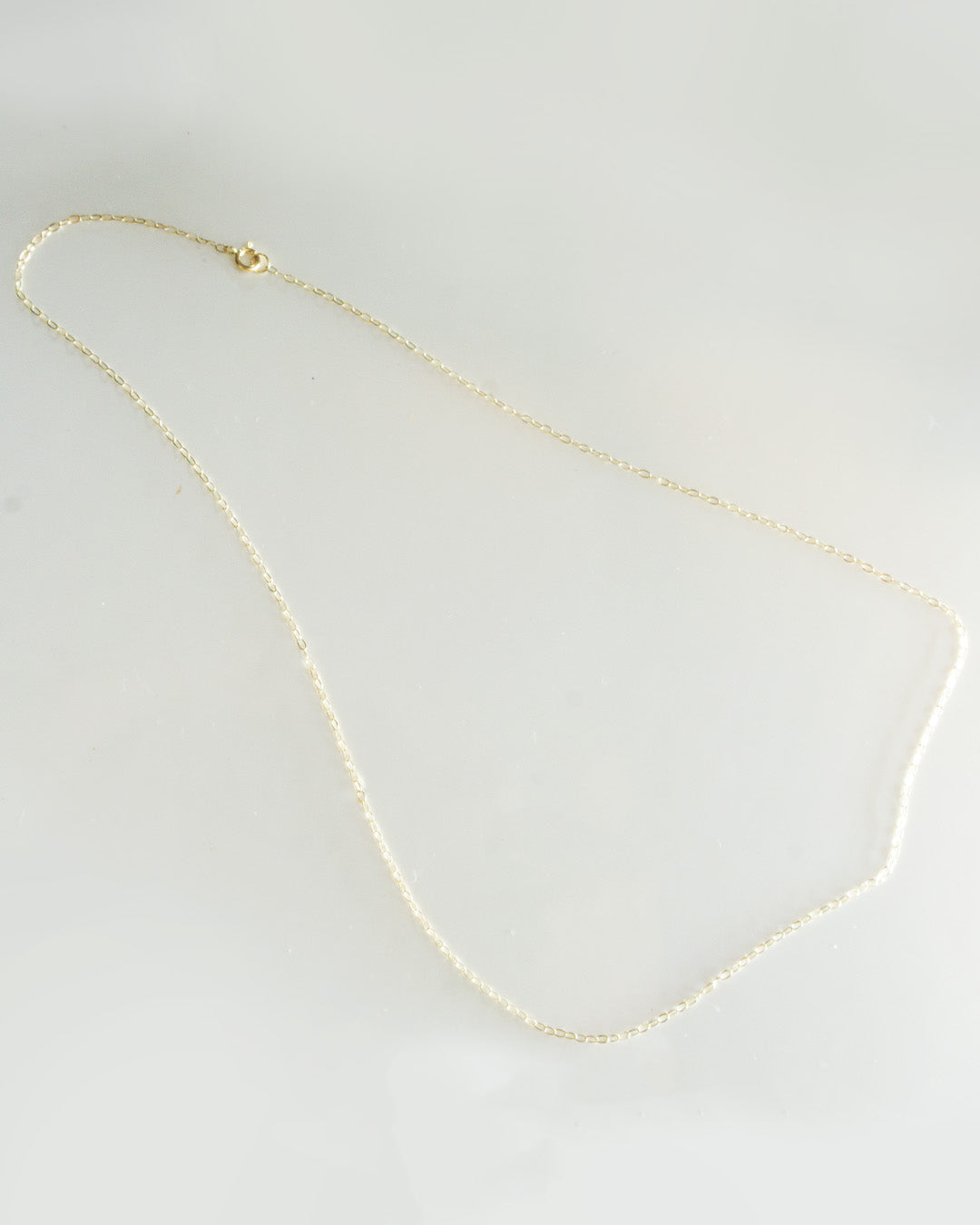 fine flat anker gold necklace 40