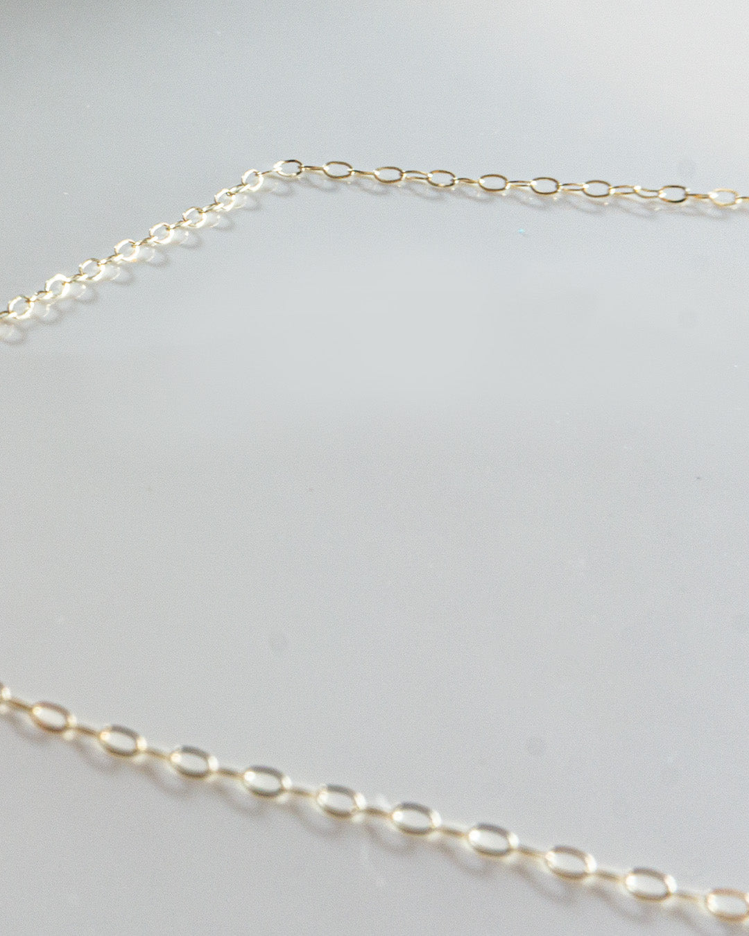 fine flat anker gold necklace 40