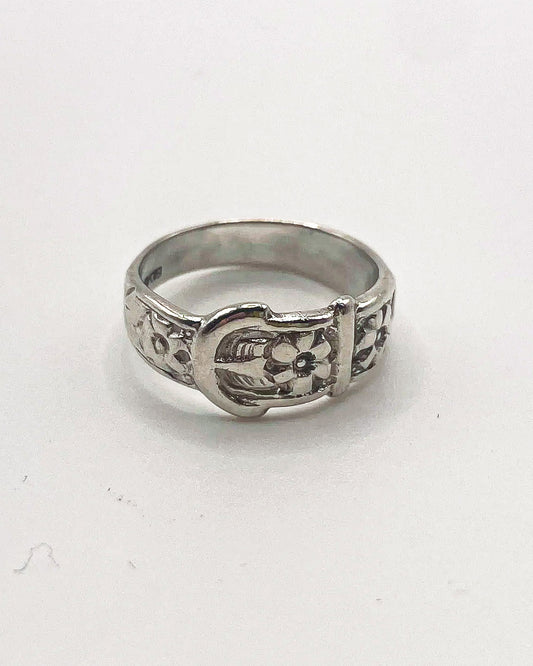 flower belt ring