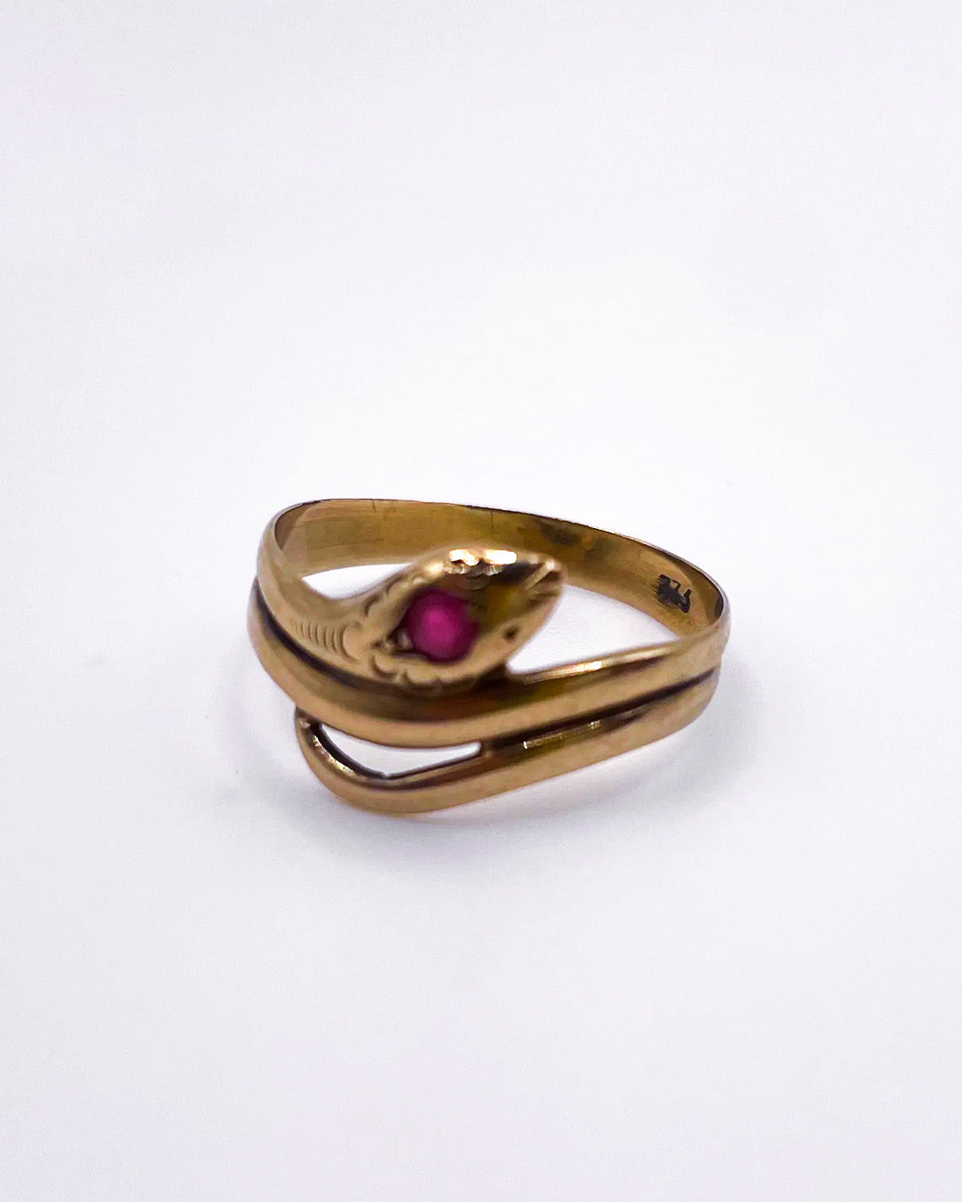 golden snake ring