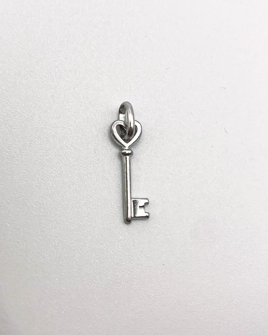 heart key silver