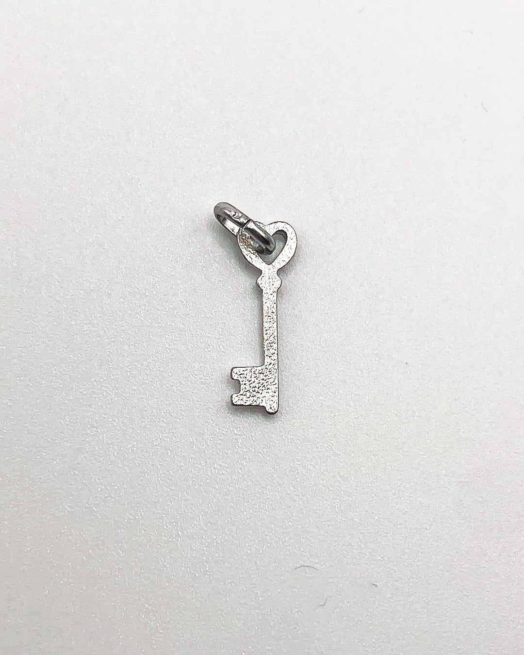 heart key silver